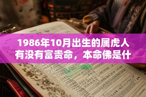 1986年10月出生的属虎人有没有富贵命，本命佛是什么？