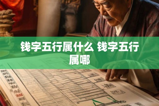 钱字五行属什么 钱字五行属哪 钱字五行属什么 钱字五行属哪