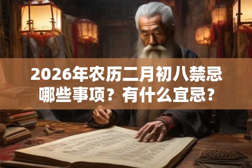 2026年农历二月初八禁忌哪些事项？有什么宜忌？