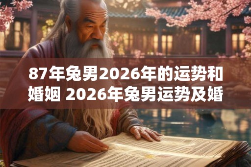 87年兔男2026年的运势和婚姻 2026年兔男运势及婚姻如何 87年兔男2026年的运势和婚姻 2026年兔男运势及婚姻如何
