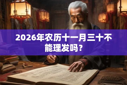 2026年农历十一月三十不能理发吗？