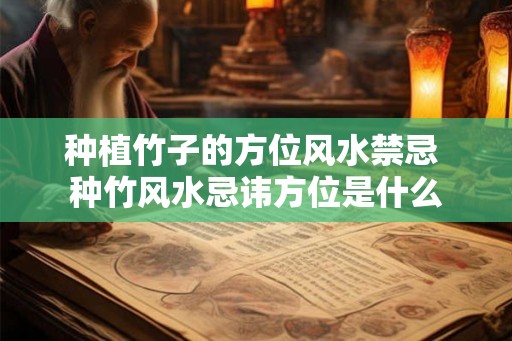 种植竹子的方位风水禁忌 种竹风水忌讳方位是什么