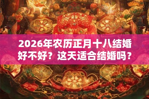 2026年农历正月十八结婚好不好？这天适合结婚吗？