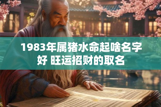 1983年属猪水命起啥名字好 旺运招财的取名
