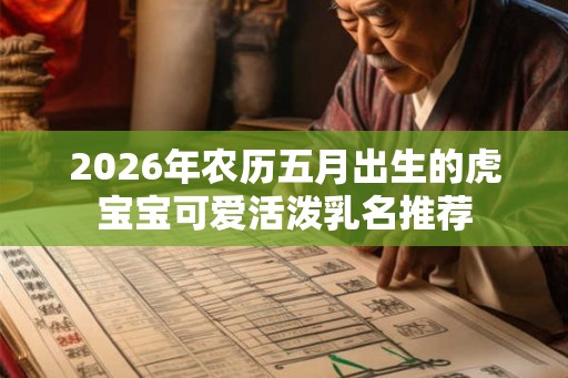 2026年农历五月出生的虎宝宝可爱活泼乳名推荐