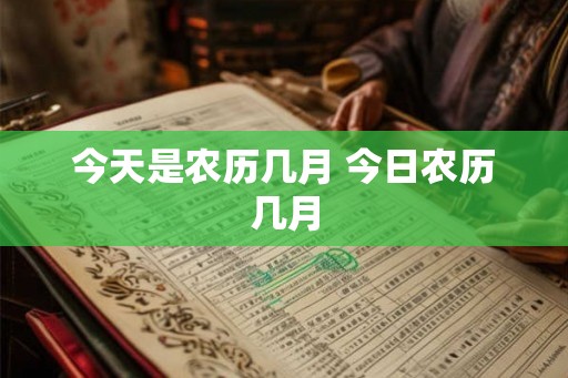今天是农历几月 今日农历几月 今天是农历几月 今日农历几月