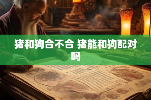 猪和狗合不合 猪能和狗配对吗