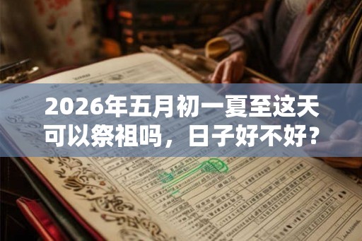 2026年五月初一夏至这天可以祭祖吗，日子好不好？