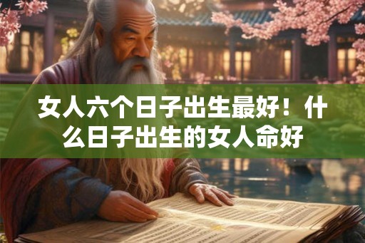 女人六个日子出生最好！什么日子出生的女人命好