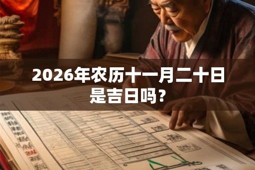 2026年农历十一月二十日是吉日吗？