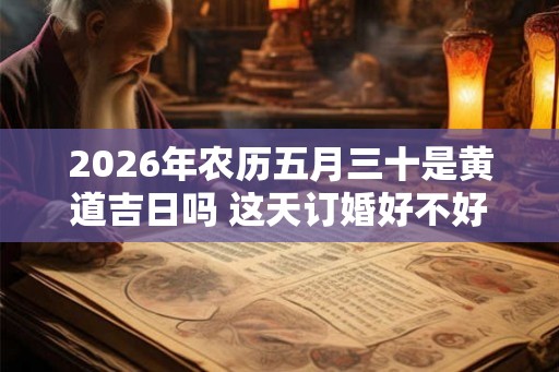 2026年农历五月三十是黄道吉日吗 这天订婚好不好 2026年农历五月三十是黄道吉日吗 这天订婚好不好