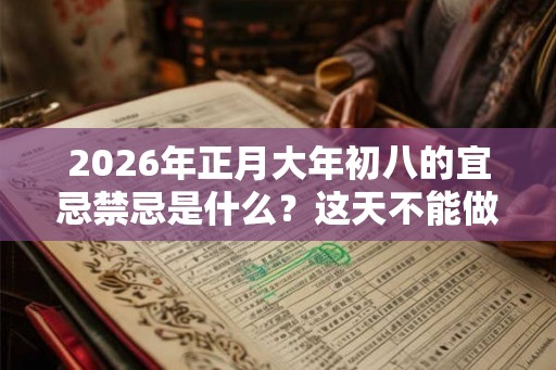 2026年正月大年初八的宜忌禁忌是什么?这天不能做什么? 2026年正月大年初八的宜忌禁忌是什么?这天不能做什么?