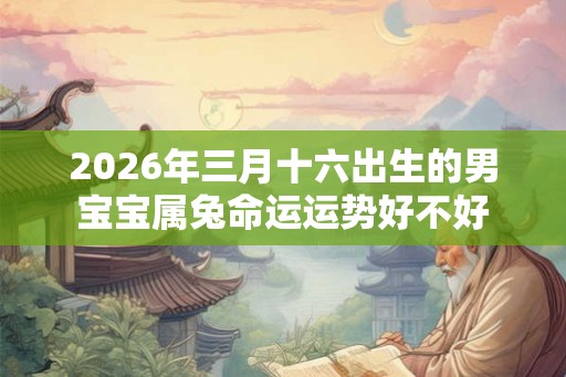 2026年三月十六出生的男宝宝属兔命运运势好不好 2026年三月十六出生的男宝宝属兔命运运势好不好