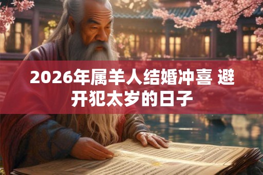 2026年属羊人结婚冲喜 避开犯太岁的日子