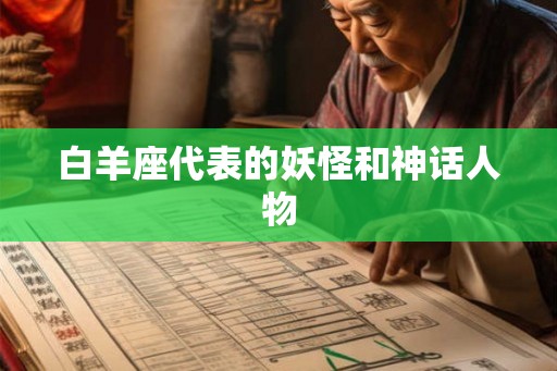 白羊座代表的妖怪和神话人物
