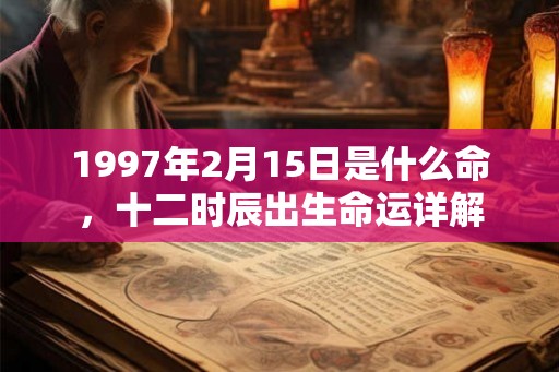 1997年2月15日是什么命,十二时辰出生命运详解 1997年2月15日是什么命,十二时辰出生命运详解