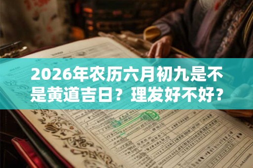 2026年农历六月初九是不是黄道吉日？理发好不好？