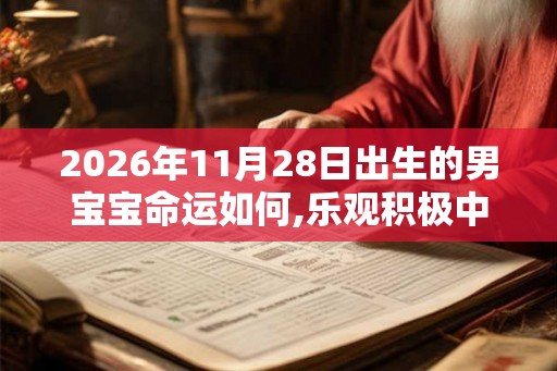 2026年11月28日出生的男宝宝命运如何,乐观积极中年奔波
