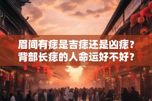 眉间有痣是吉痣还是凶痣？背部长痣的人命运好不好？