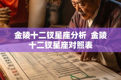 金陵十二钗星座分析  金陵十二钗星座对照表