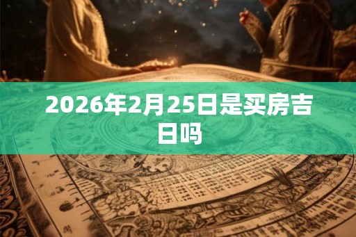2026年2月25日是买房吉日吗 2026年2月25日是买房吉日吗
