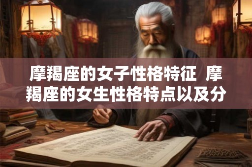 摩羯座的女子性格特征  摩羯座的女生性格特点以及分析