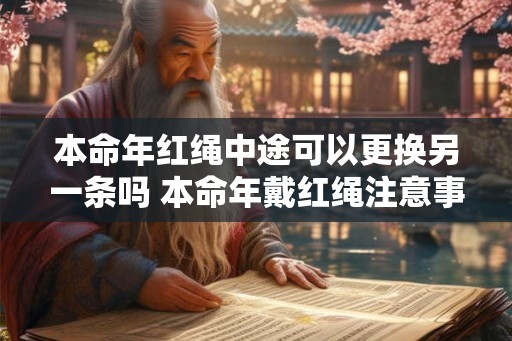 本命年红绳中途可以更换另一条吗 本命年戴红绳注意事项