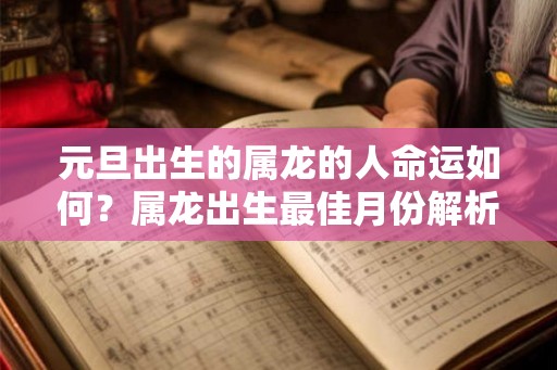 元旦出生的属龙的人命运如何?属龙出生最佳月份解析! 元旦出生的属龙的人命运如何?属龙出生最佳月份解析!