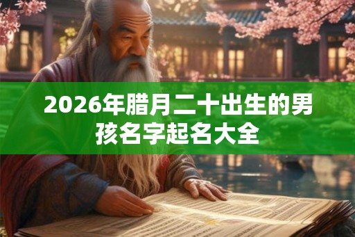 2026年腊月二十出生的男孩名字起名大全