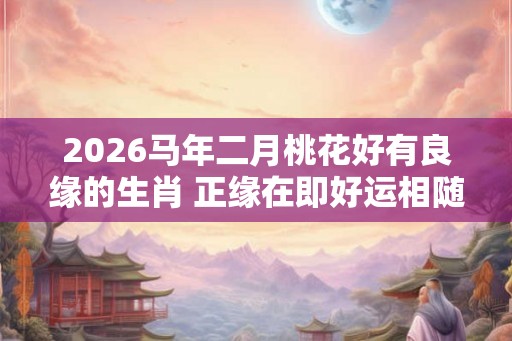 2026马年二月桃花好有良缘的生肖 正缘在即好运相随