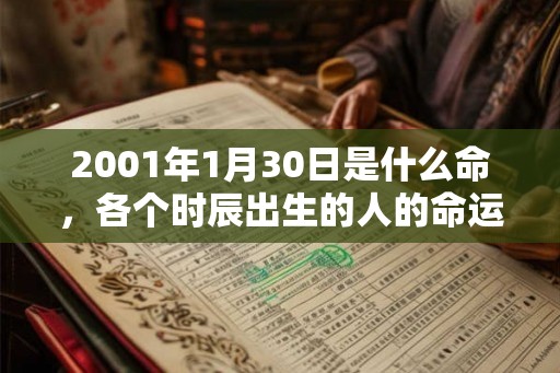2001年1月30日是什么命，各个时辰出生的人的命运