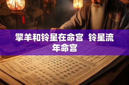 擎羊和铃星在命宫 铃星流年命宫 擎羊和铃星在命宫 铃星流年命宫