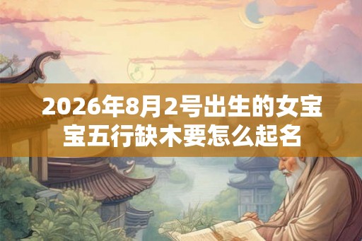 2026年8月2号出生的女宝宝五行缺木要怎么起名