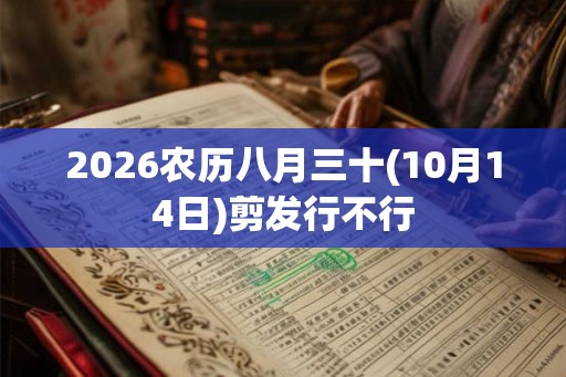 2026农历八月三十(10月14日)剪发行不行
