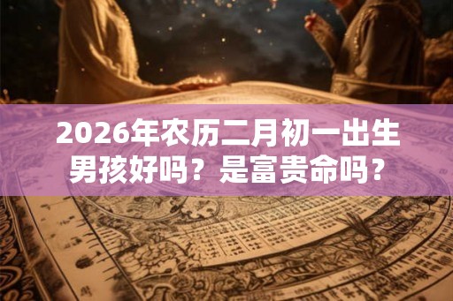 2026年农历二月初一出生男孩好吗?是富贵命吗? 2026年农历二月初一出生男孩好吗?是富贵命吗?