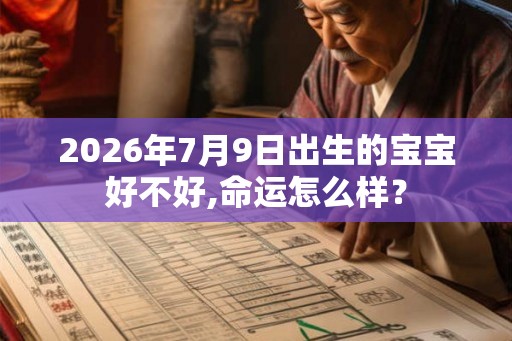 2026年7月9日出生的宝宝好不好,命运怎么样？
