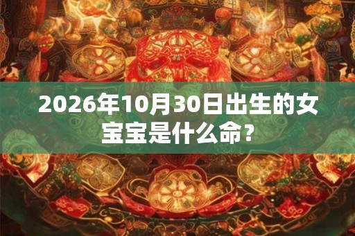 2026年10月30日出生的女宝宝是什么命? 2026年10月30日出生的女宝宝是什么命?
