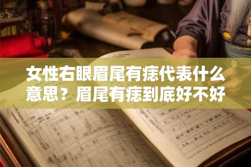 女性右眼眉尾有痣代表什么意思?眉尾有痣到底好不好? 女性右眼眉尾有痣代表什么意思?眉尾有痣到底好不好?