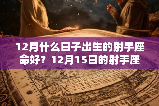 12月什么日子出生的射手座命好？12月15日的射手座！