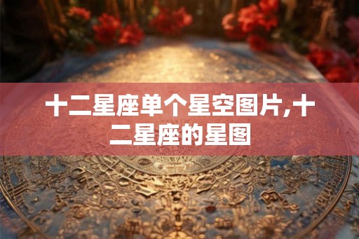 十二星座单个星空图片,十二星座的星图