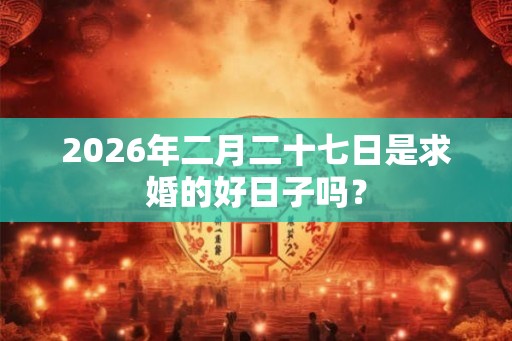 2026年二月二十七日是求婚的好日子吗? 2026年二月二十七日是求婚的好日子吗?