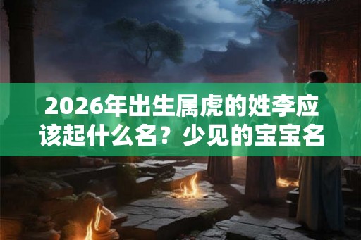 2026年出生属虎的姓李应该起什么名？少见的宝宝名字