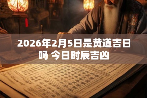 2026年2月5日是黄道吉日吗 今日时辰吉凶 2026年2月5日是黄道吉日吗 今日时辰吉凶