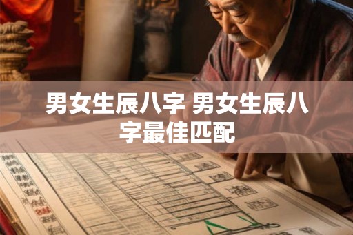 男女生辰八字 男女生辰八字最佳匹配