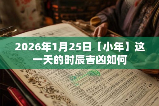2026年1月25日【小年】这一天的时辰吉凶如何