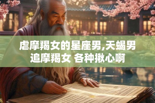 虐摩羯女的星座男,天蝎男追摩羯女 各种揪心啊