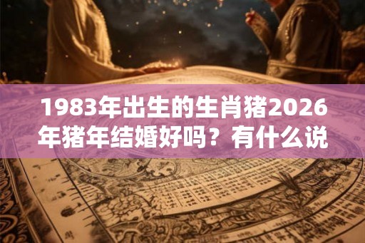 1983年出生的生肖猪2026年猪年结婚好吗？有什么说法？