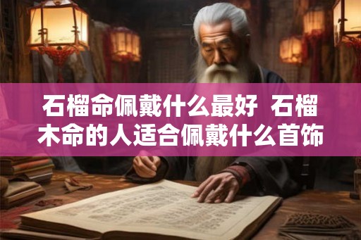 石榴命佩戴什么最好  石榴木命的人适合佩戴什么首饰