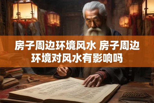 房子周边环境风水 房子周边环境对风水有影响吗