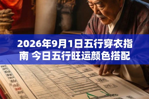 2026年9月1日五行穿衣指南 今日五行旺运颜色搭配 2026年9月1日五行穿衣指南 今日五行旺运颜色搭配